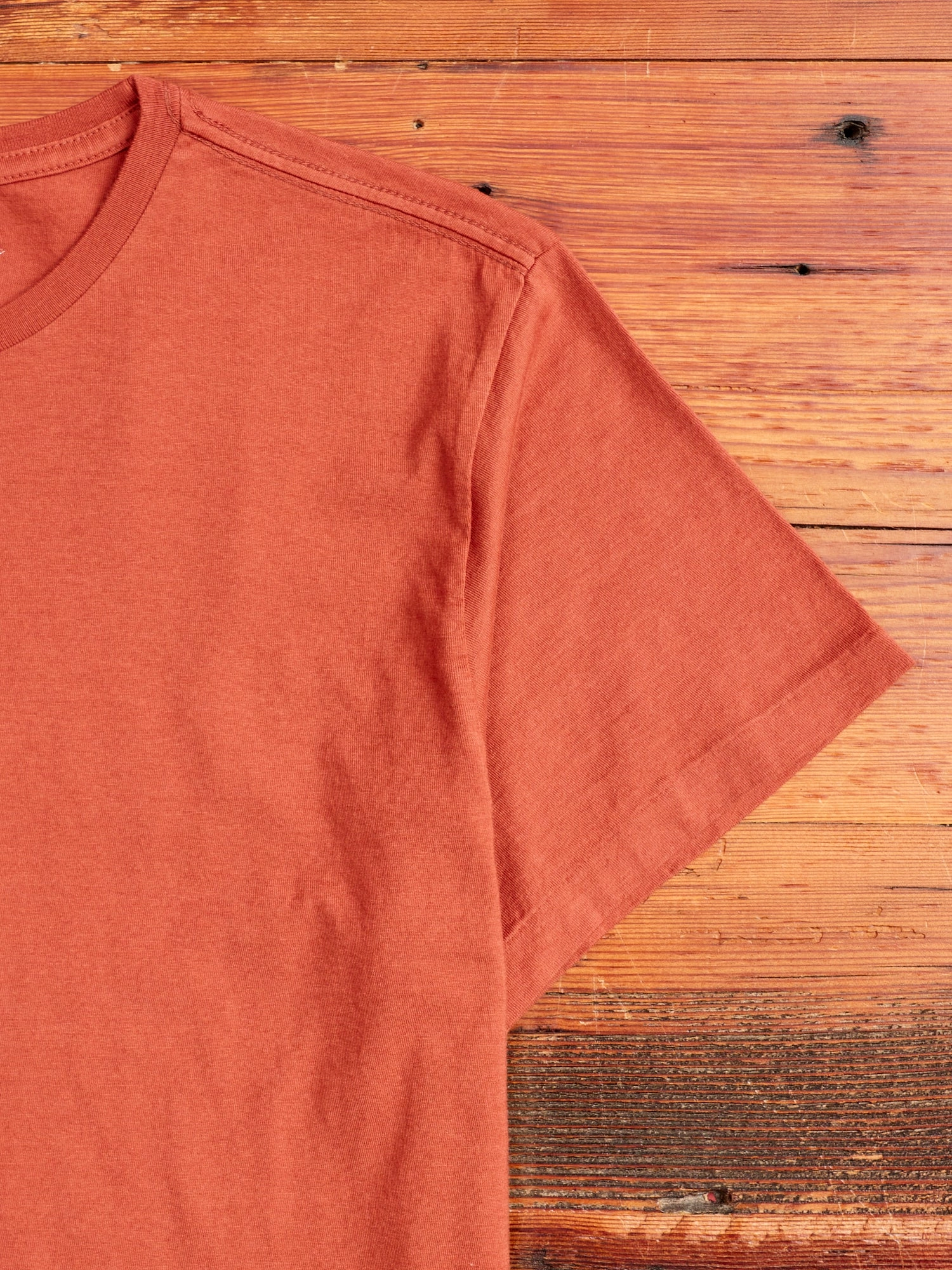 Vintage Knit T-Shirt in Rust