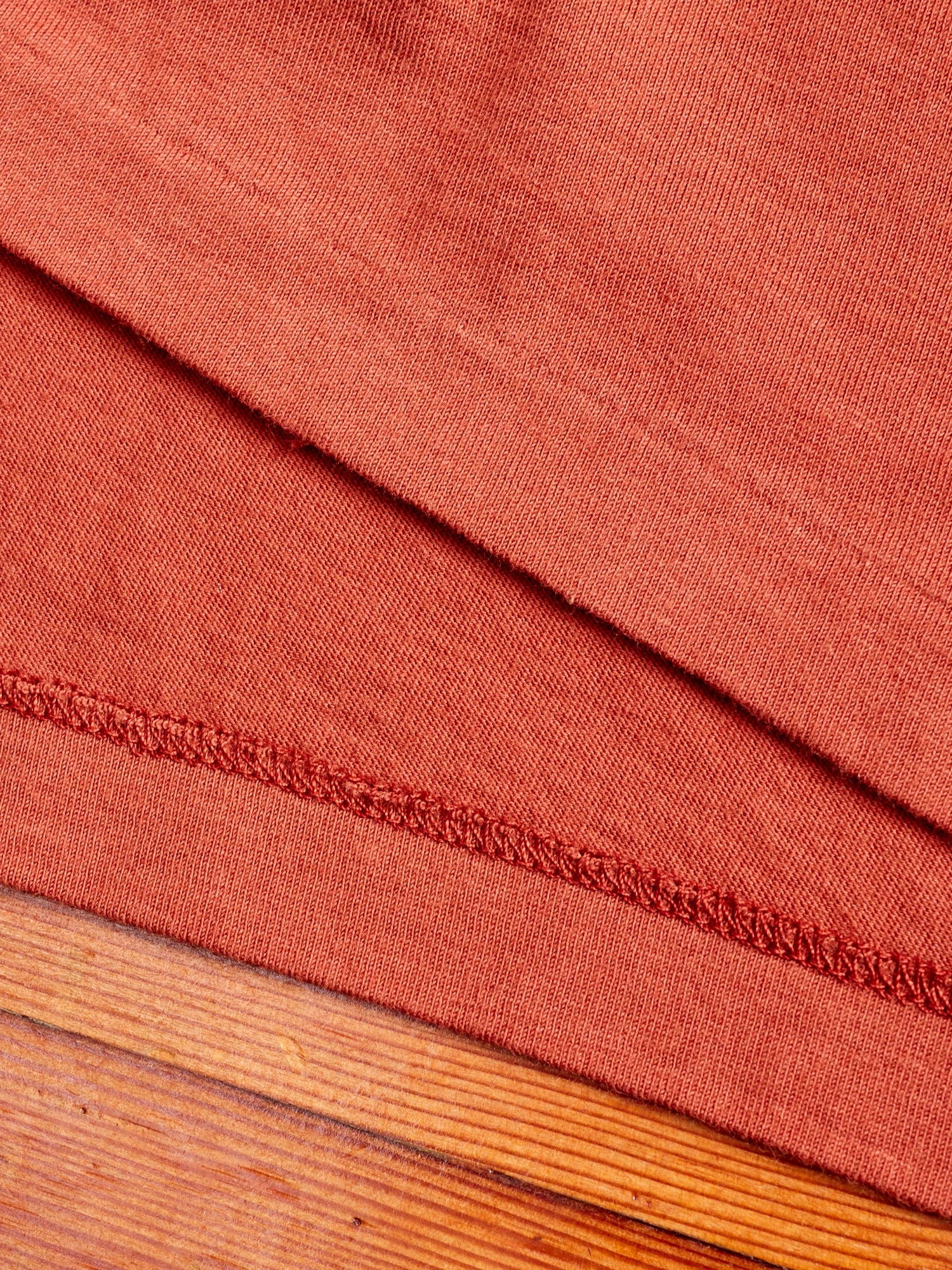 Vintage Knit T-Shirt in Rust
