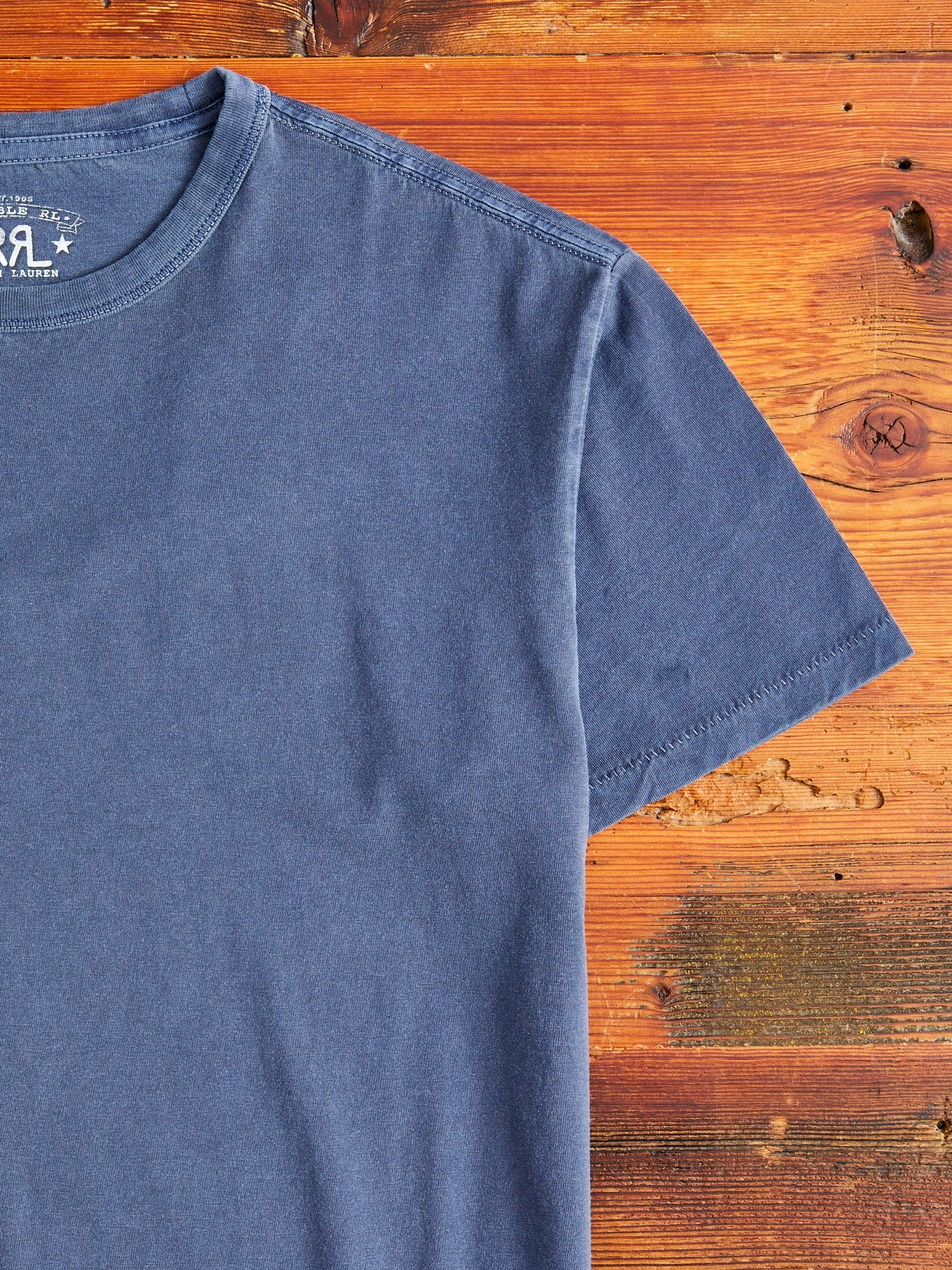 Vintage Knit T-Shirt in Washed Navy