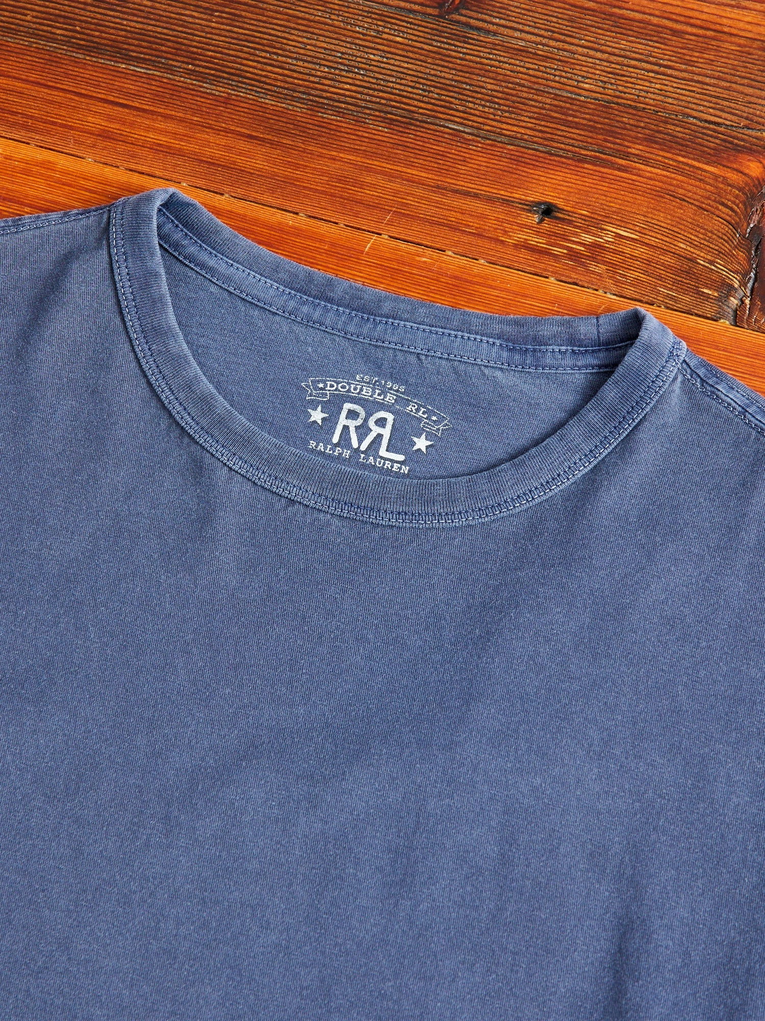 Vintage Knit T-Shirt in Washed Navy
