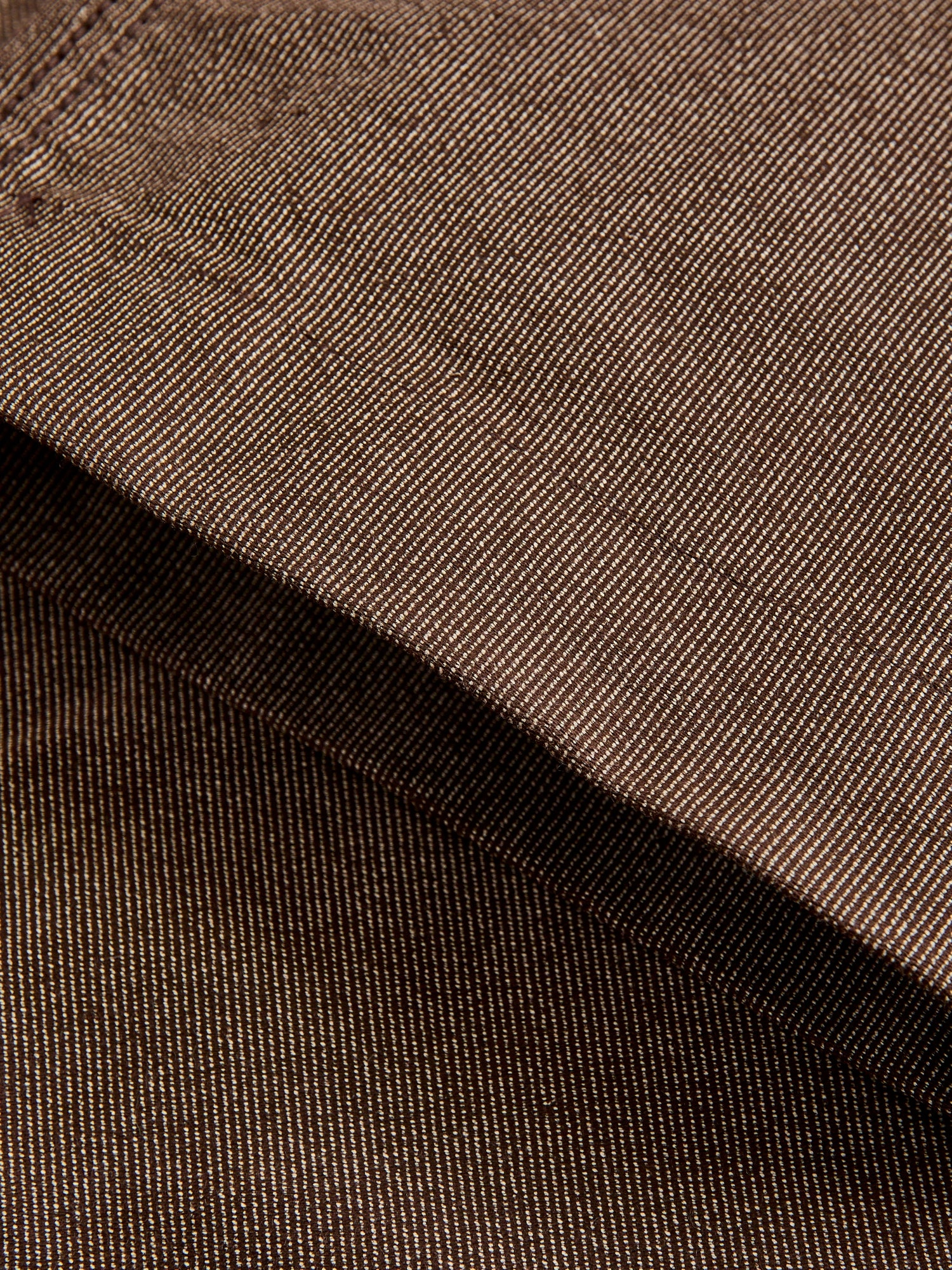 Wabash Stripe Moleskin Chino in Espresso Brown