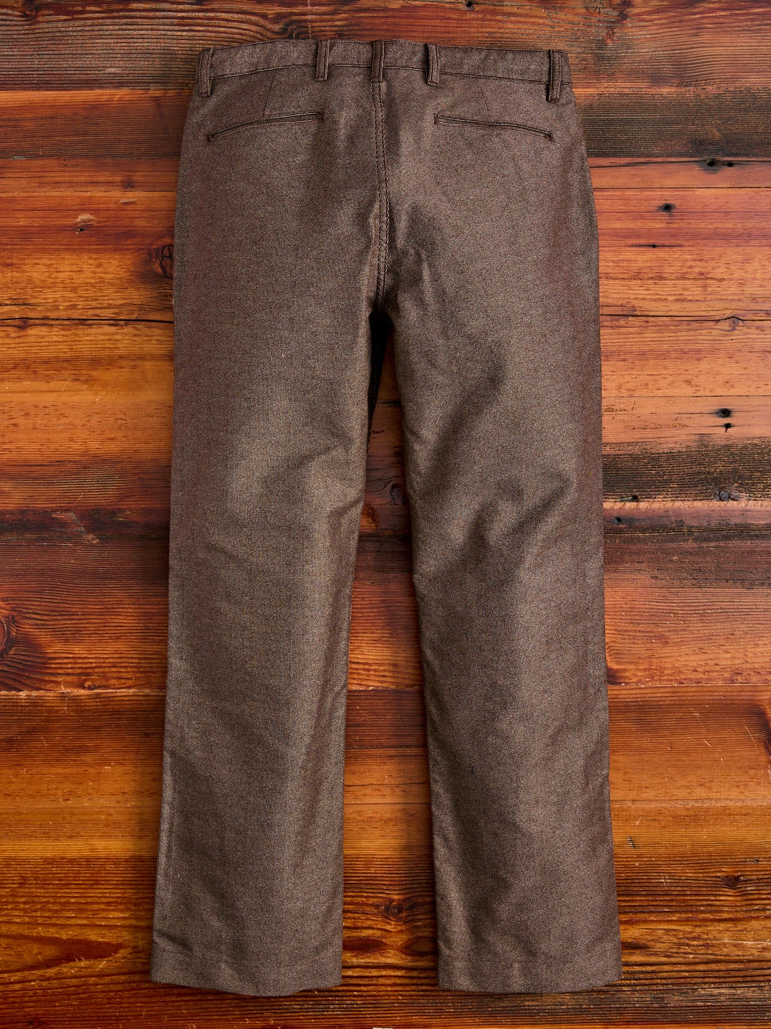 Wabash Stripe Moleskin Chino in Espresso Brown
