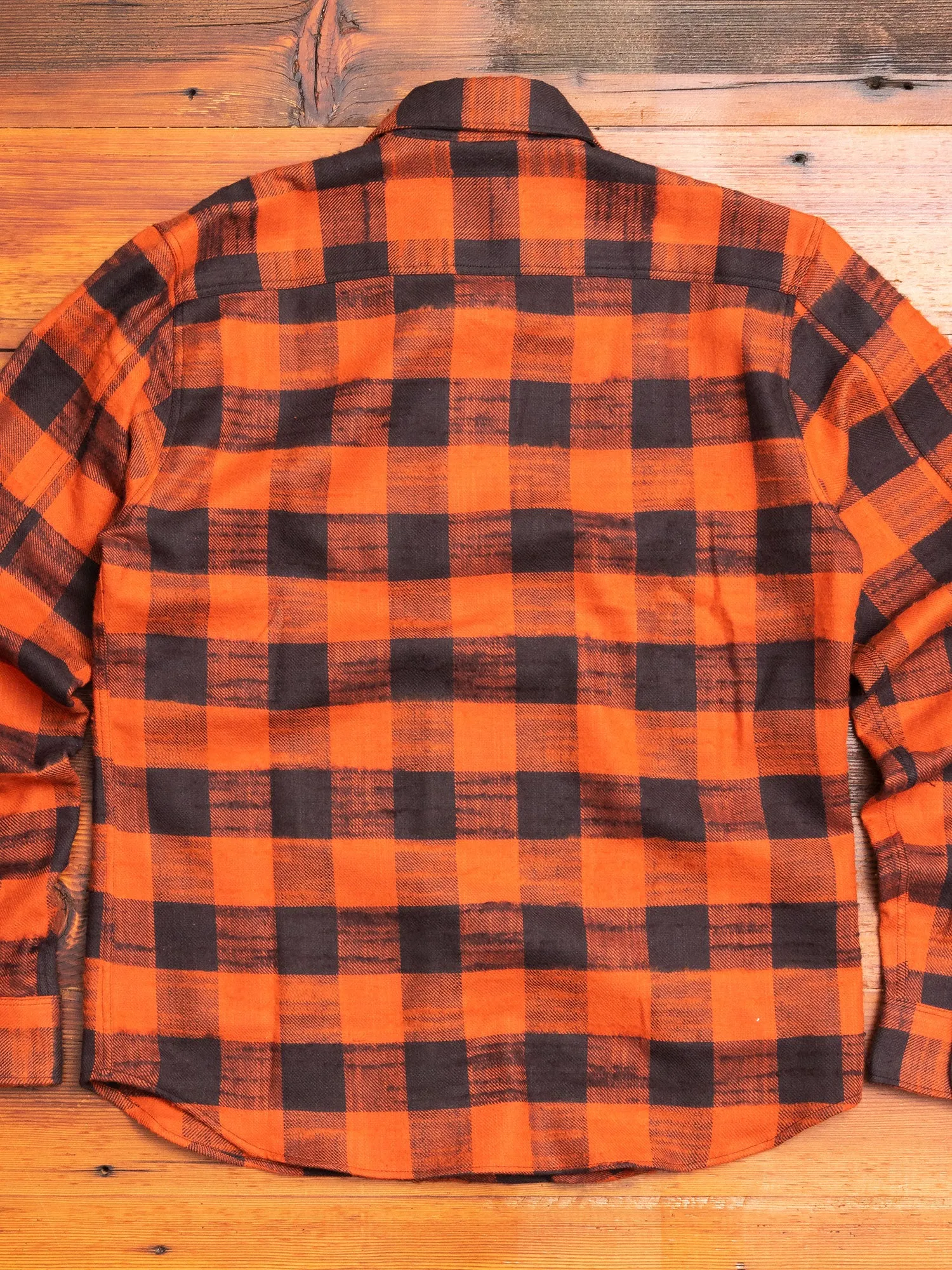 Walton Work Shirt in Rust Black