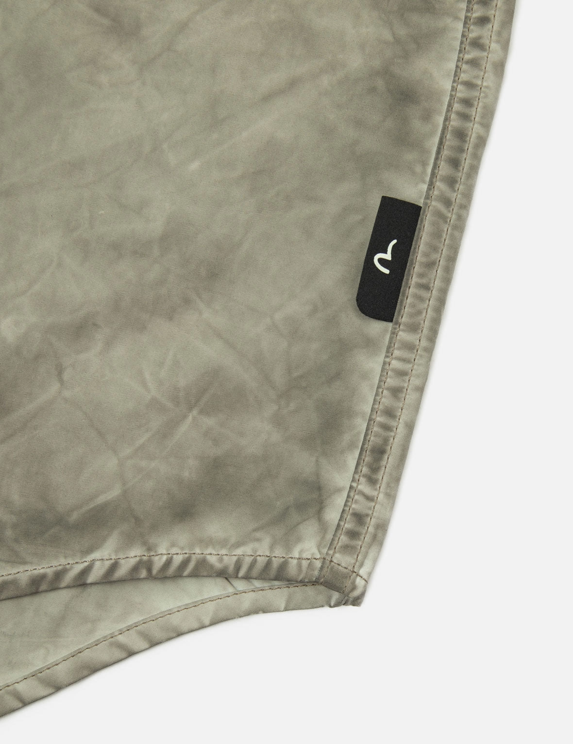 Washed Seagull Embroidery Loose Fit Shirt