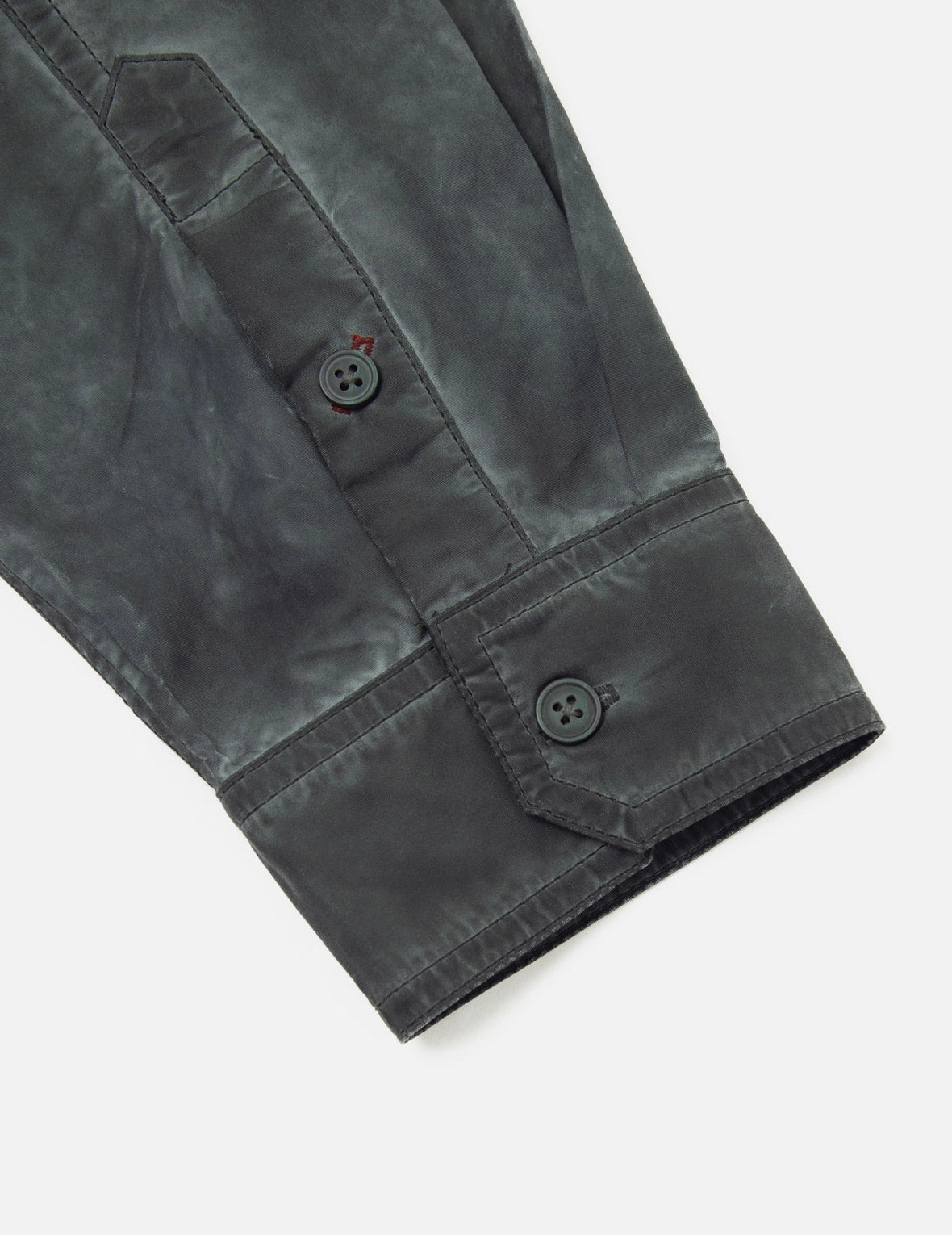 Washed Seagull Embroidery Loose Fit Shirt
