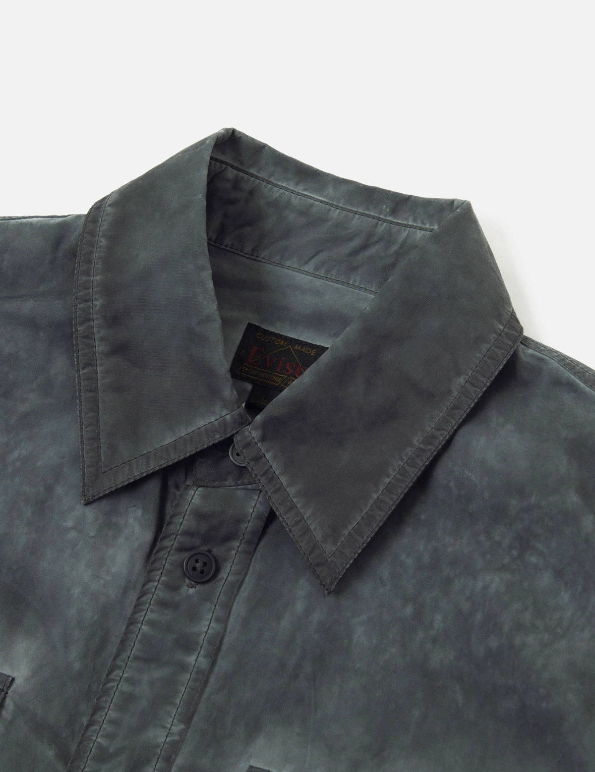 Washed Seagull Embroidery Loose Fit Shirt