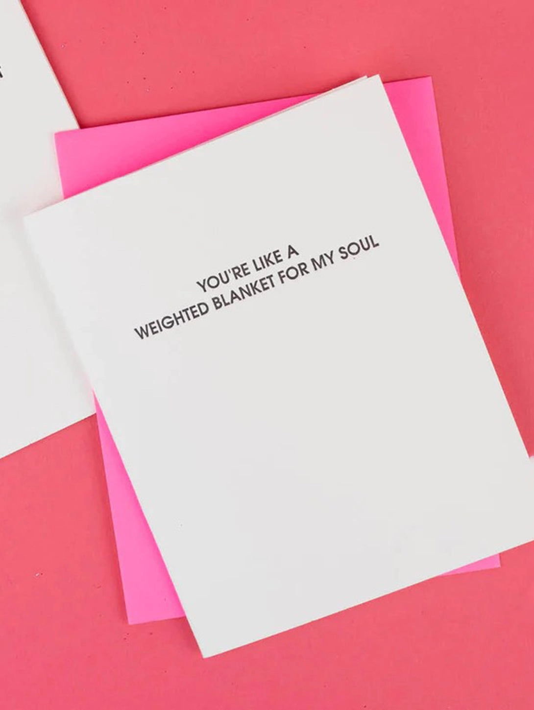 Weighted Blanket For My Soul - Letterpress Card