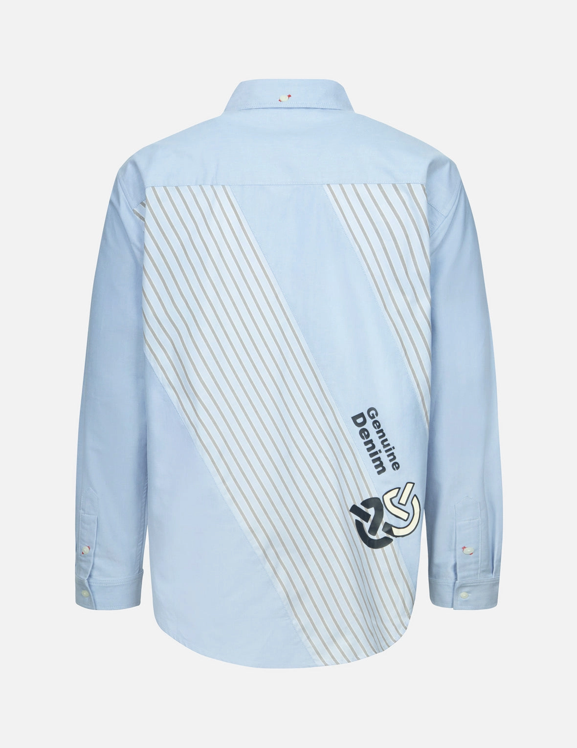 Wheel of Wisdom and Logo Print Relax Fit Deconstructive Shirt