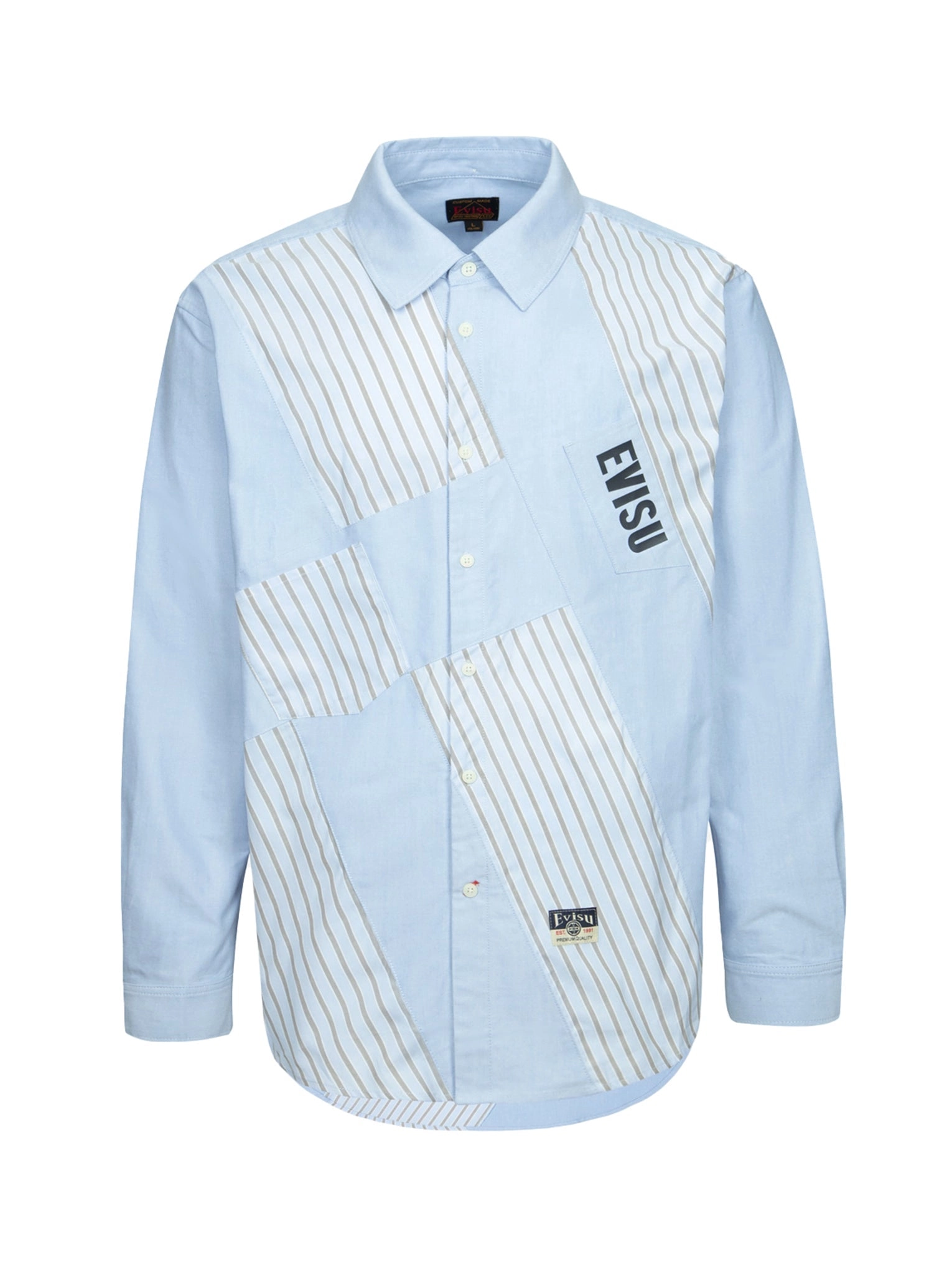 Wheel of Wisdom and Logo Print Relax Fit Deconstructive Shirt