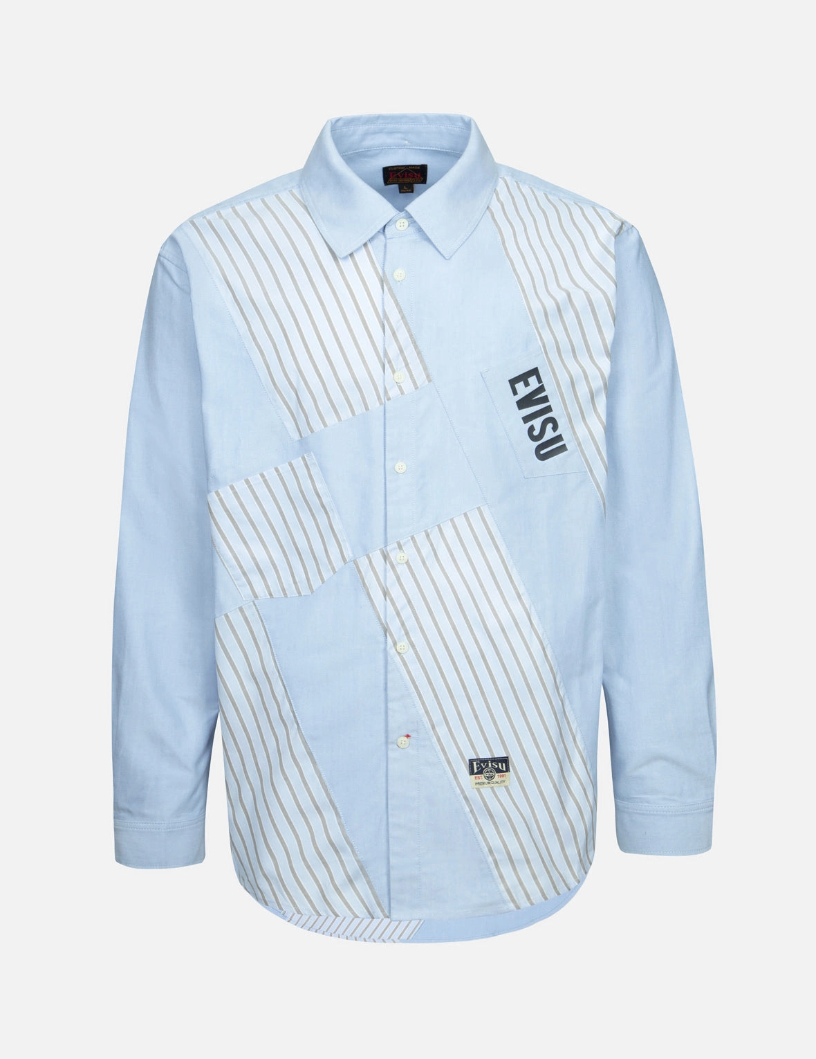 Wheel of Wisdom and Logo Print Relax Fit Deconstructive Shirt
