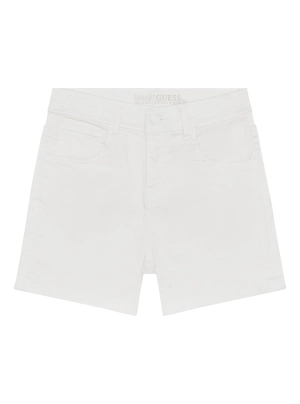 White Stretch Bull Denim Shorts (7-16)