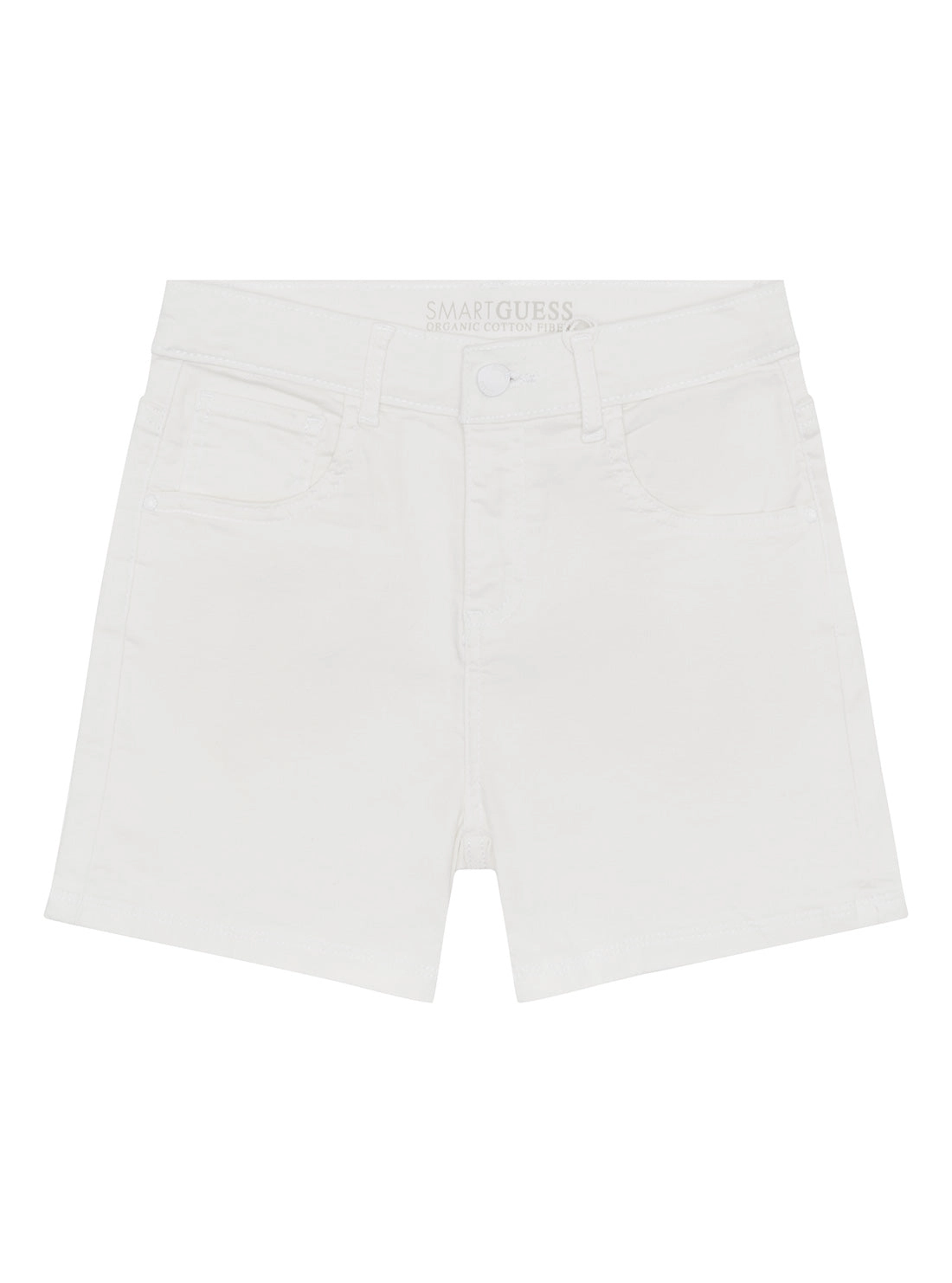 White Stretch Bull Denim Shorts (7-16)