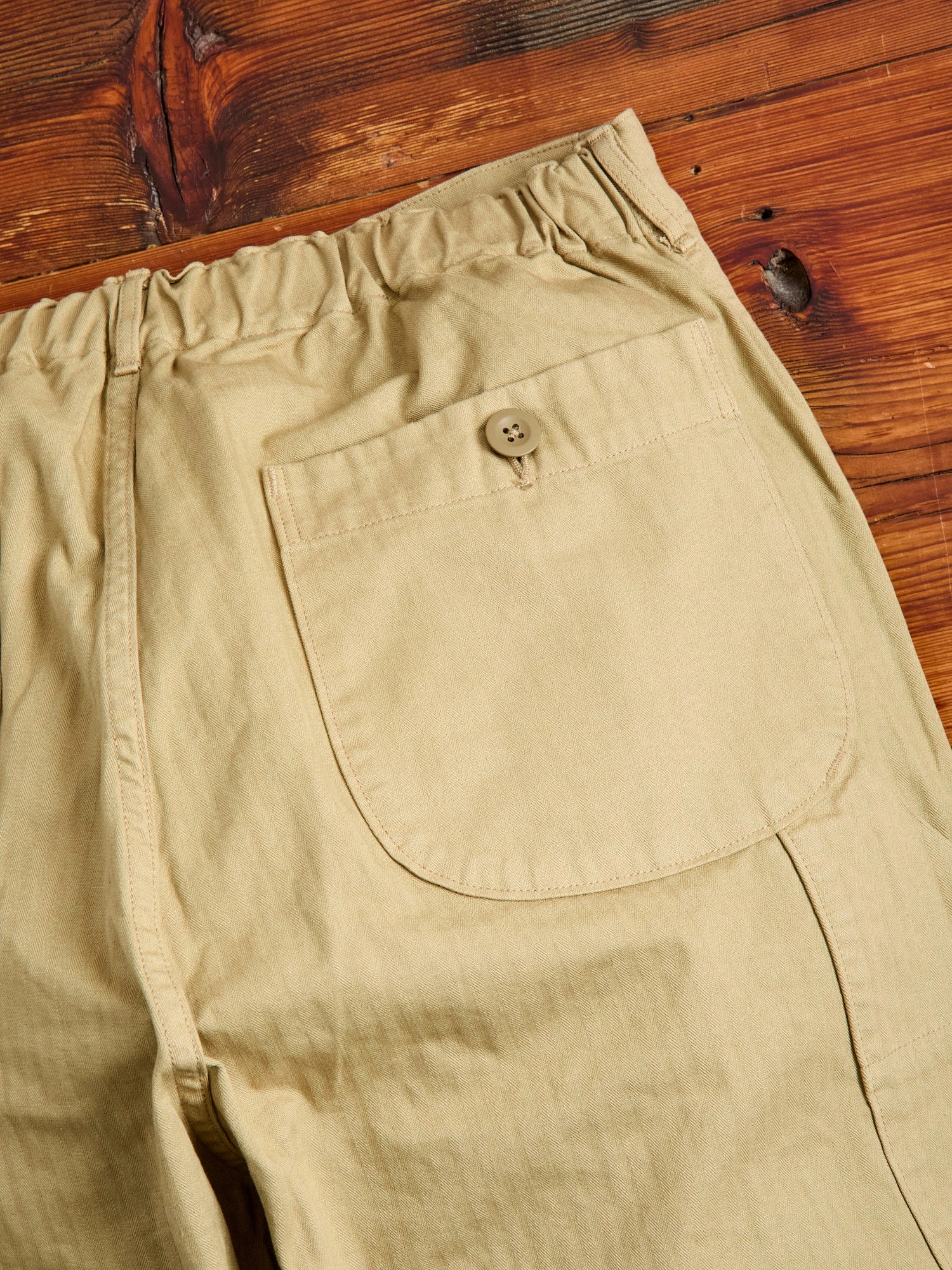Wide Fit French Work Pants in Khaki