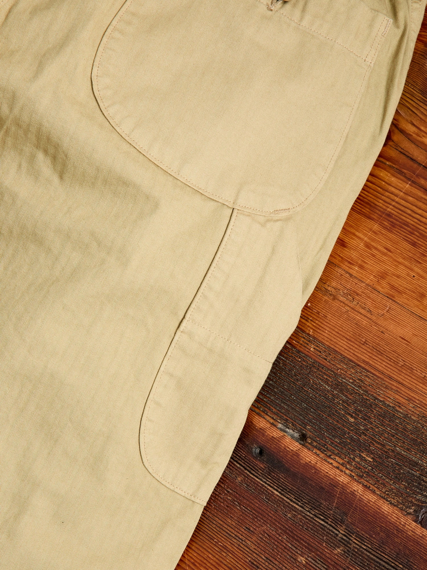 Wide Fit French Work Pants in Khaki