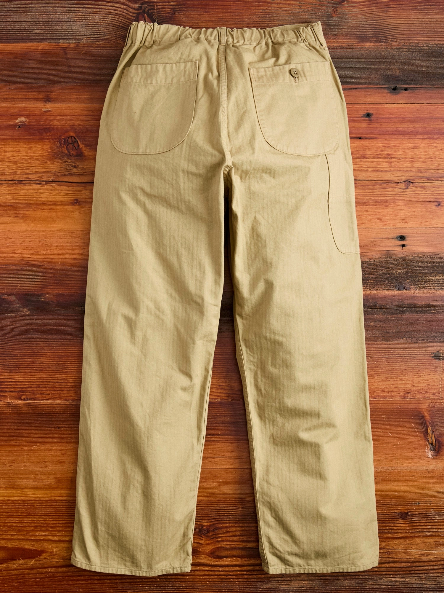 Wide Fit French Work Pants in Khaki