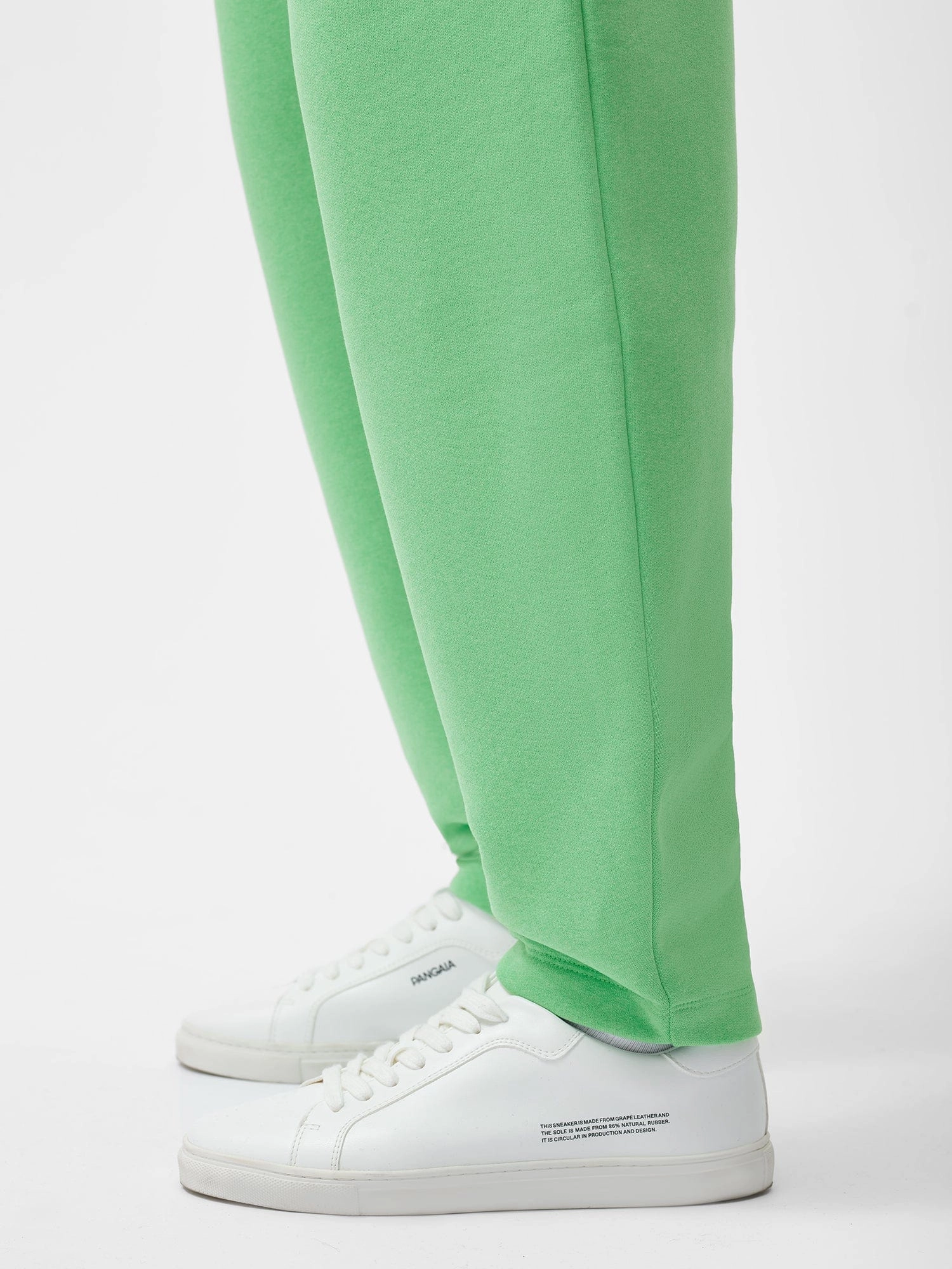 Womens Reclaimed Cotton Barrel-Leg Track Pants—reclaim jade