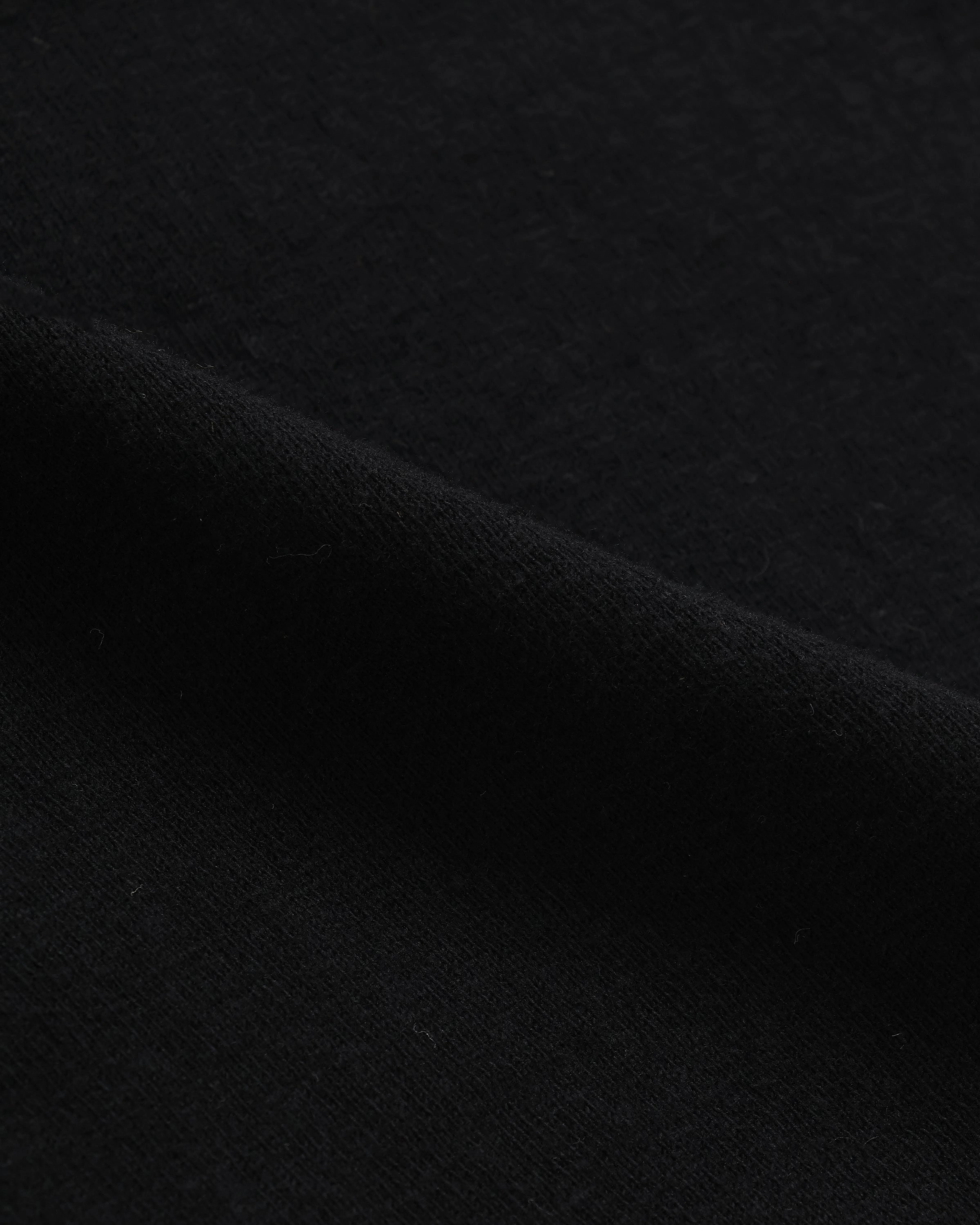 Wonder Looper ELS Recycled Cotton Slub T Shirt - Black