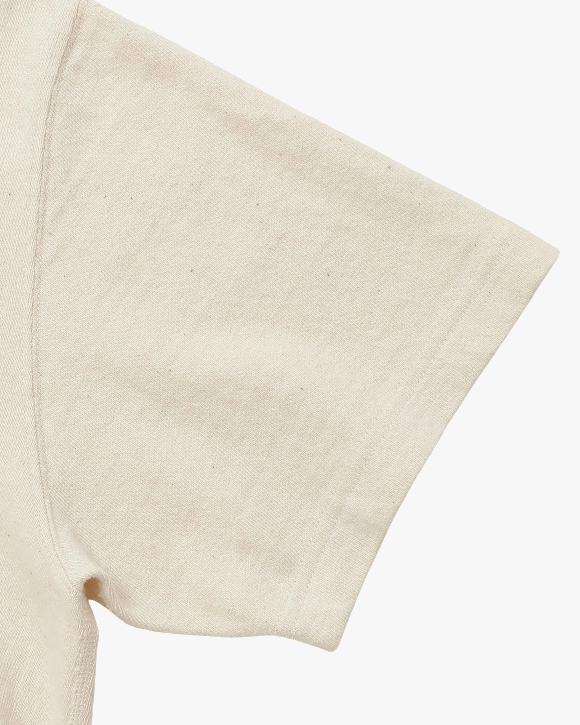 Wonder Looper ELS Recycled Cotton Slub T Shirt - Ecru