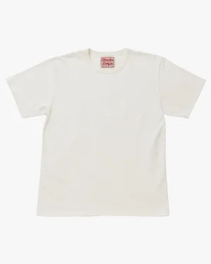 Wonder Looper ELS Recycled Cotton Slub T Shirt - White