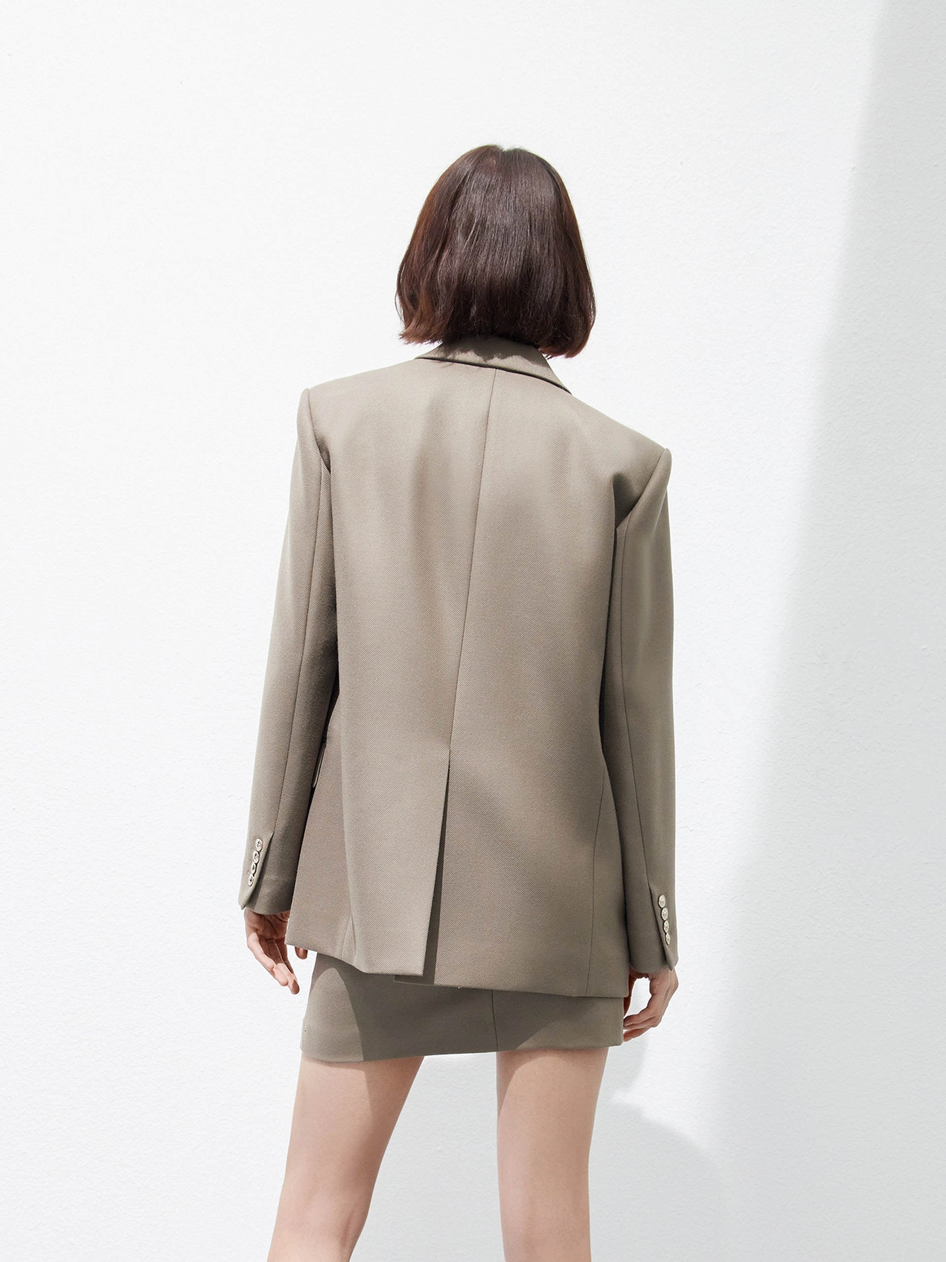 Wool blend Structured Blazer