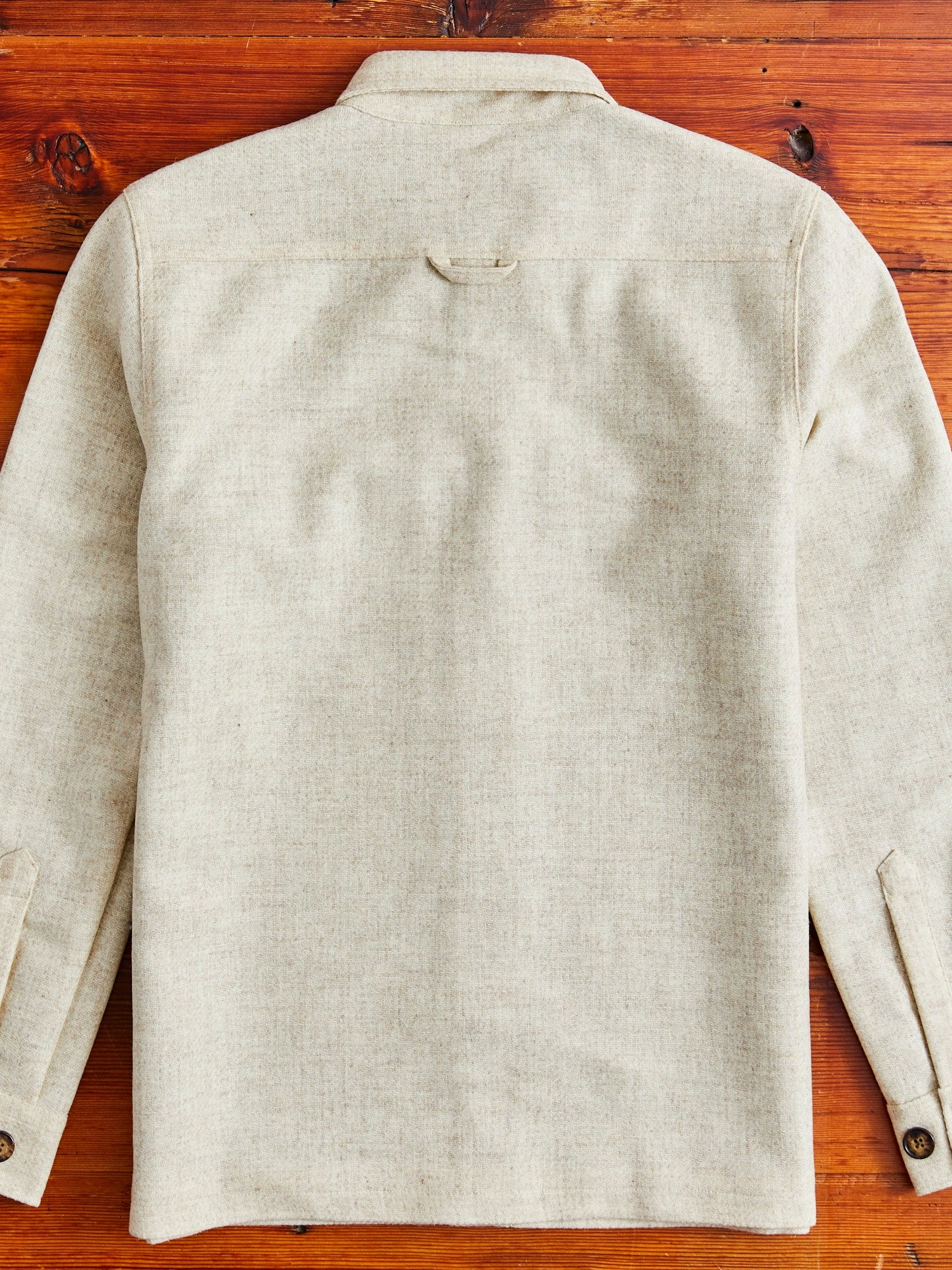 Wool Field Overshirt in Ecru