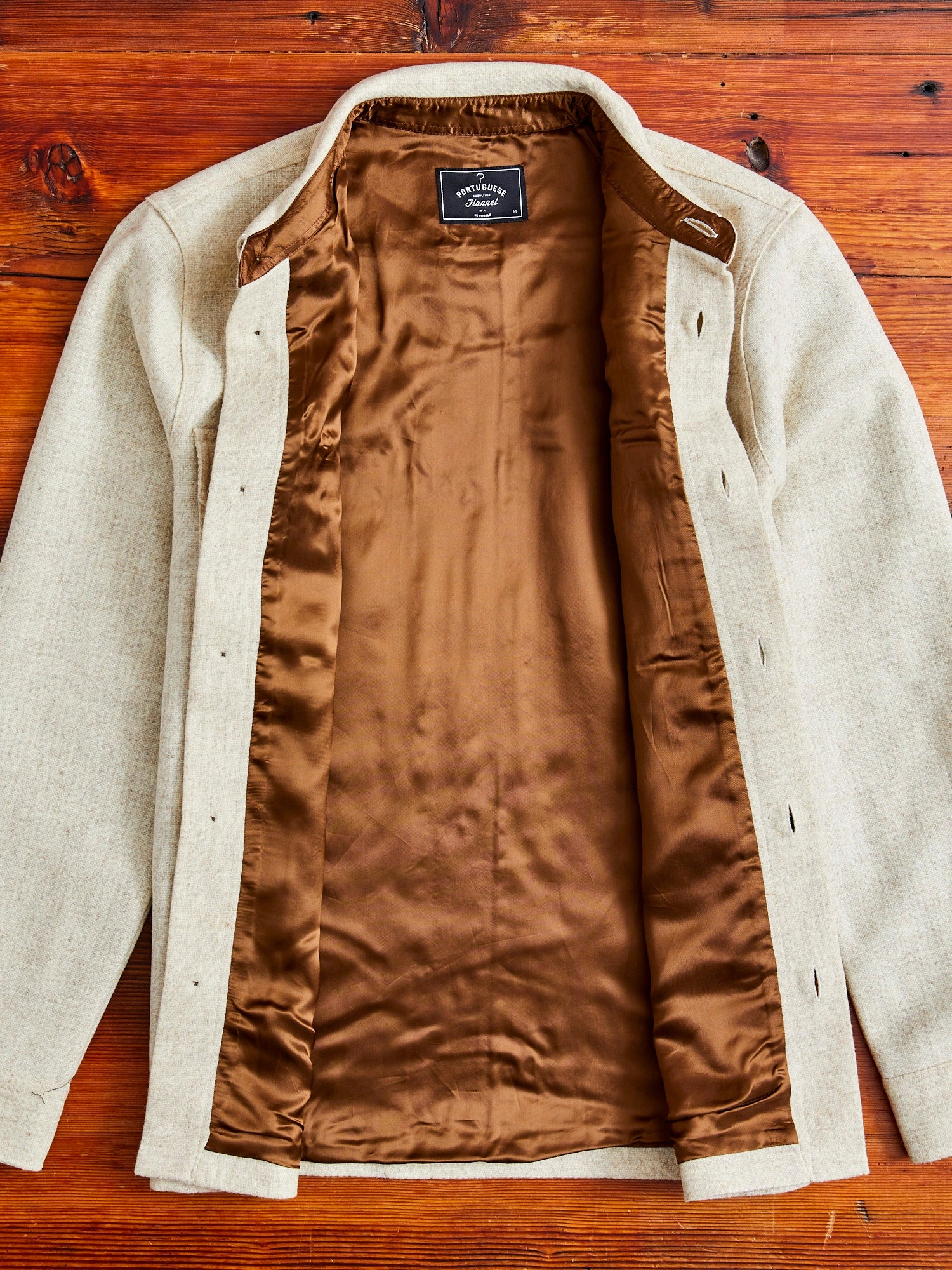Wool Field Overshirt in Ecru