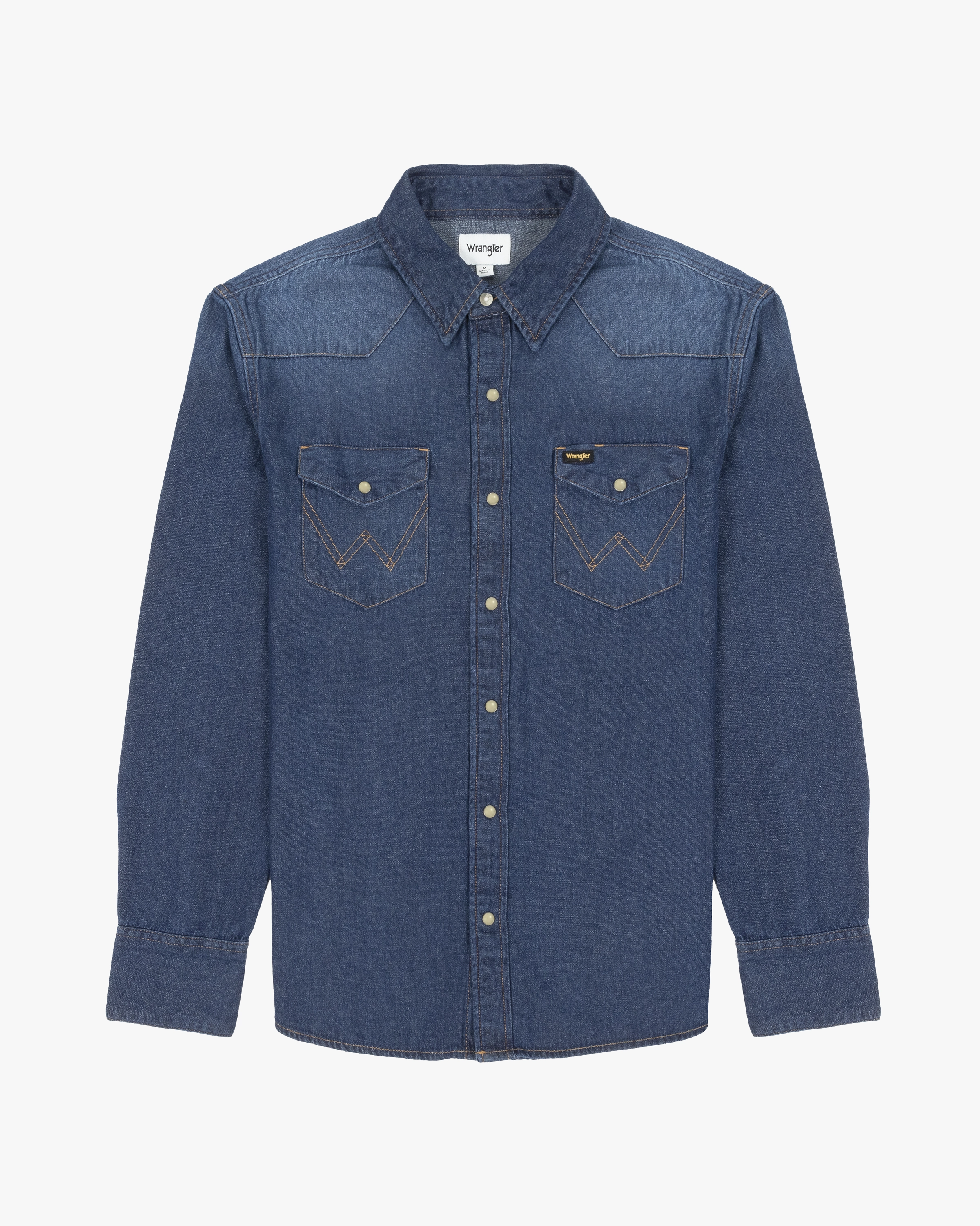 Wrangler Icons 27MW Western Denim Shirt - Darkstone