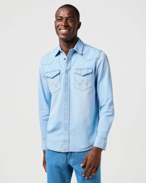 Wrangler Western Denim Shirt - Authentic Tint