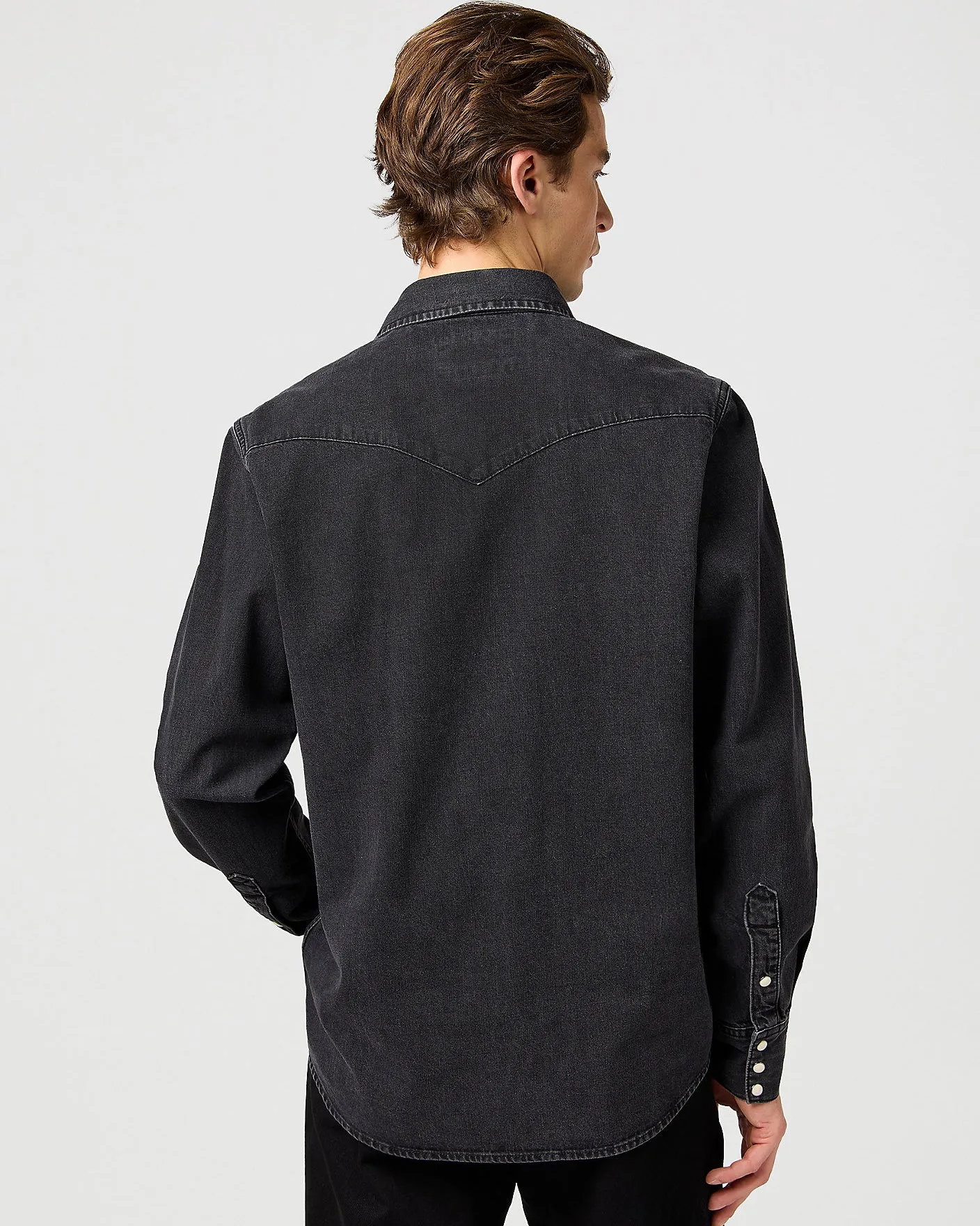 Wrangler Western Denim Shirt - Rinse Black