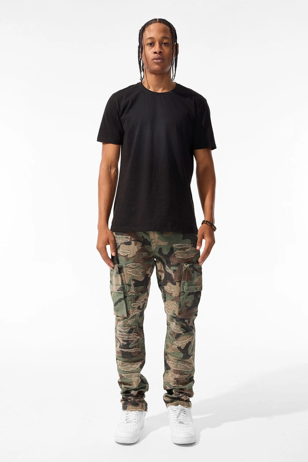 Xavier - Rebel Cargo Pants (Vintage Camo)