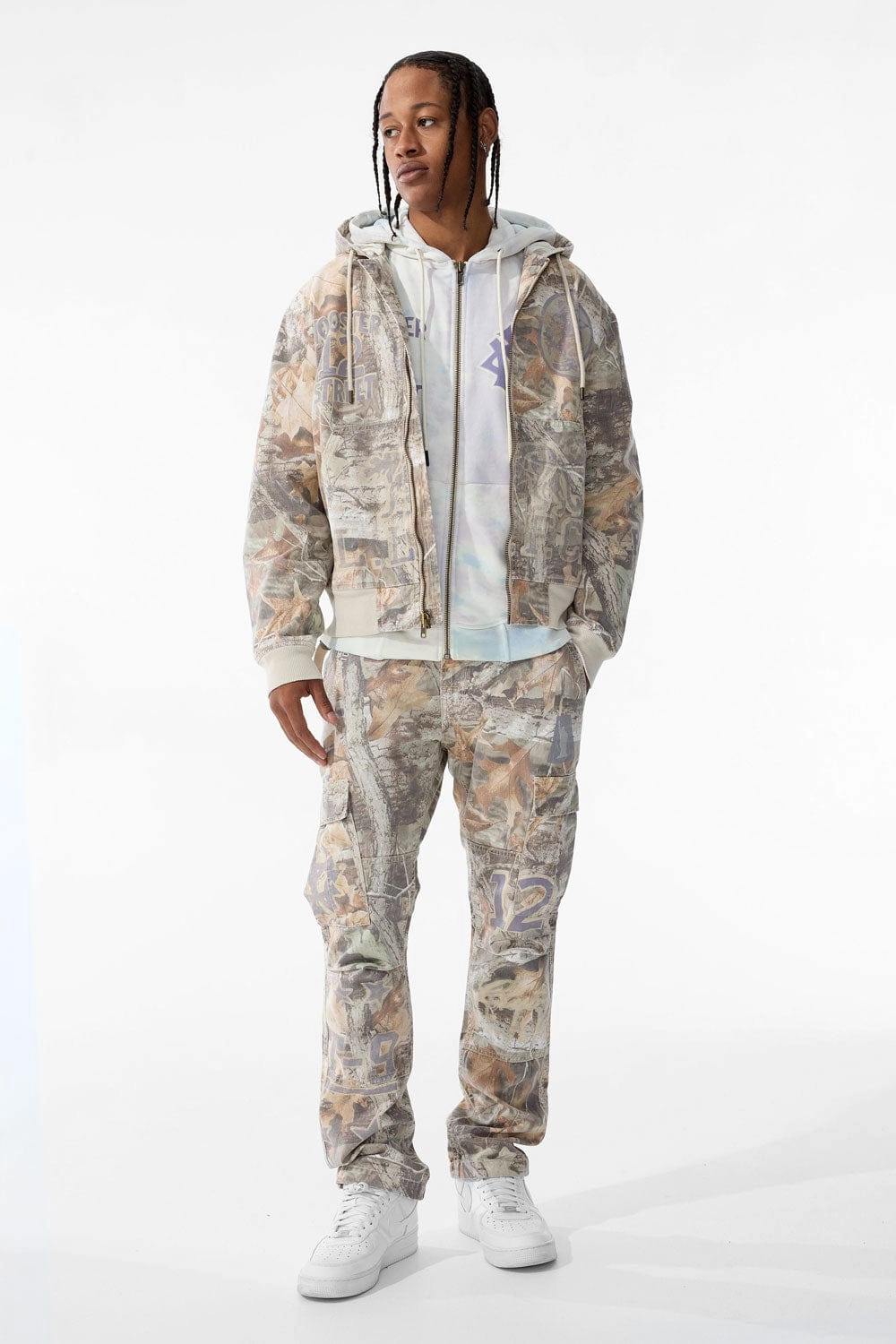 Xavier - Wooster Cargo Pants (Birch Mist)
