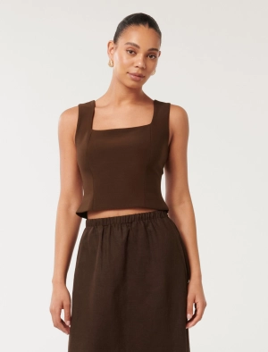 Yas Square Neck Top