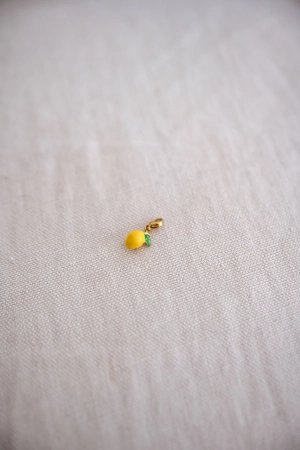 Yellow and Golden Lemon Pendant