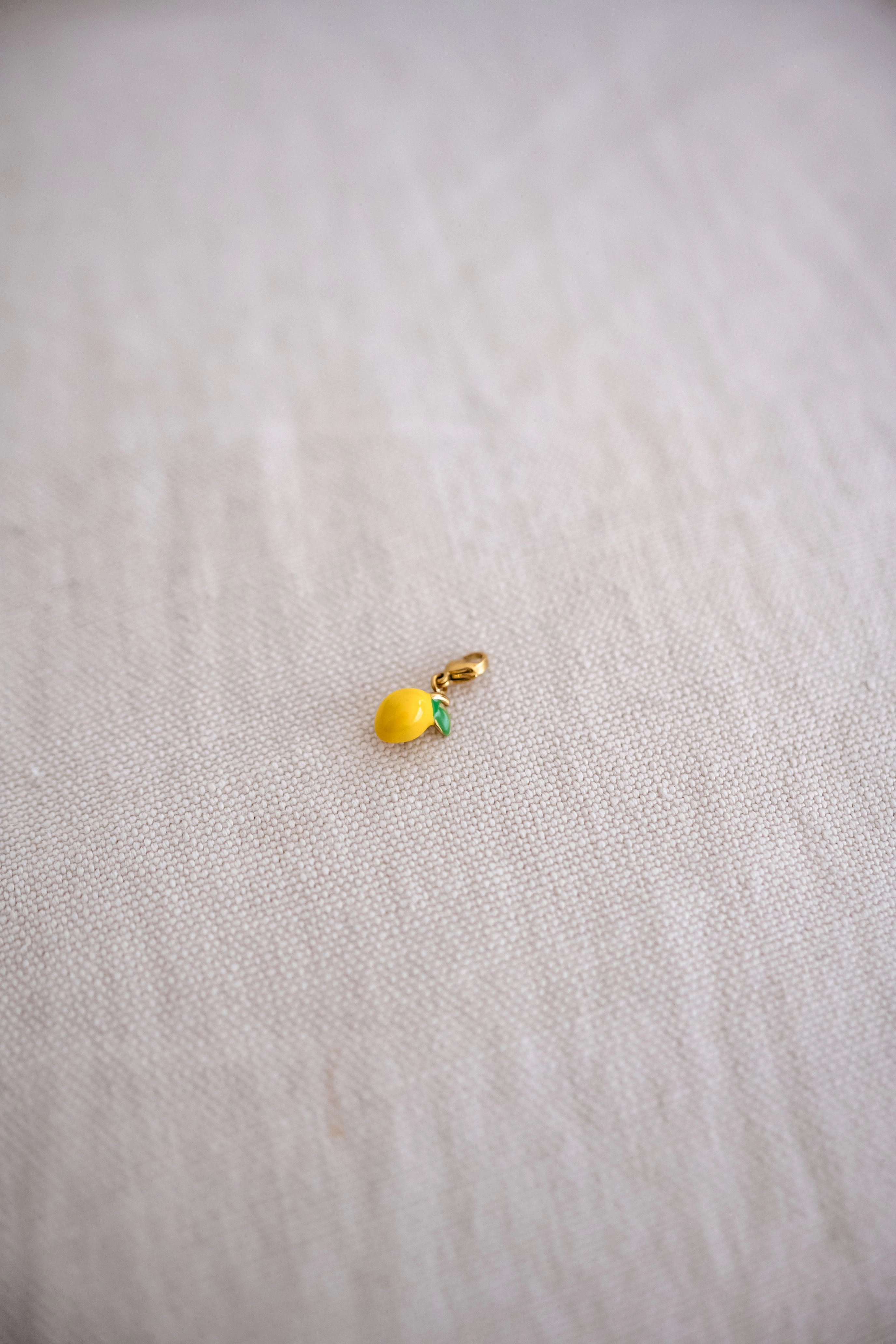 Yellow and Golden Lemon Pendant
