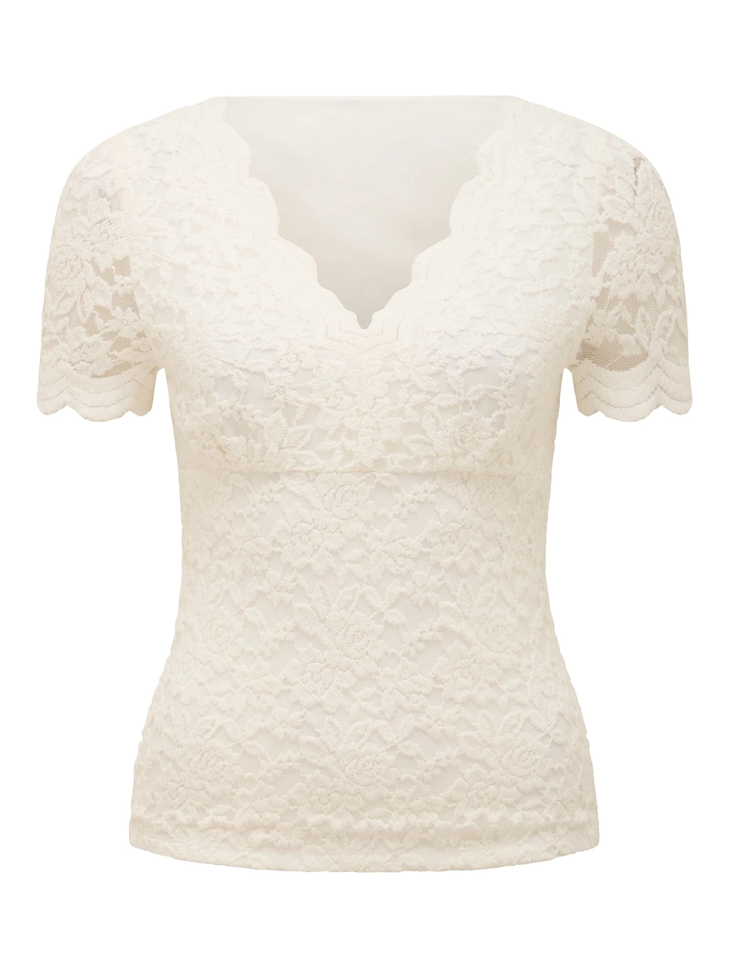 Yianna Lace V Neck Top