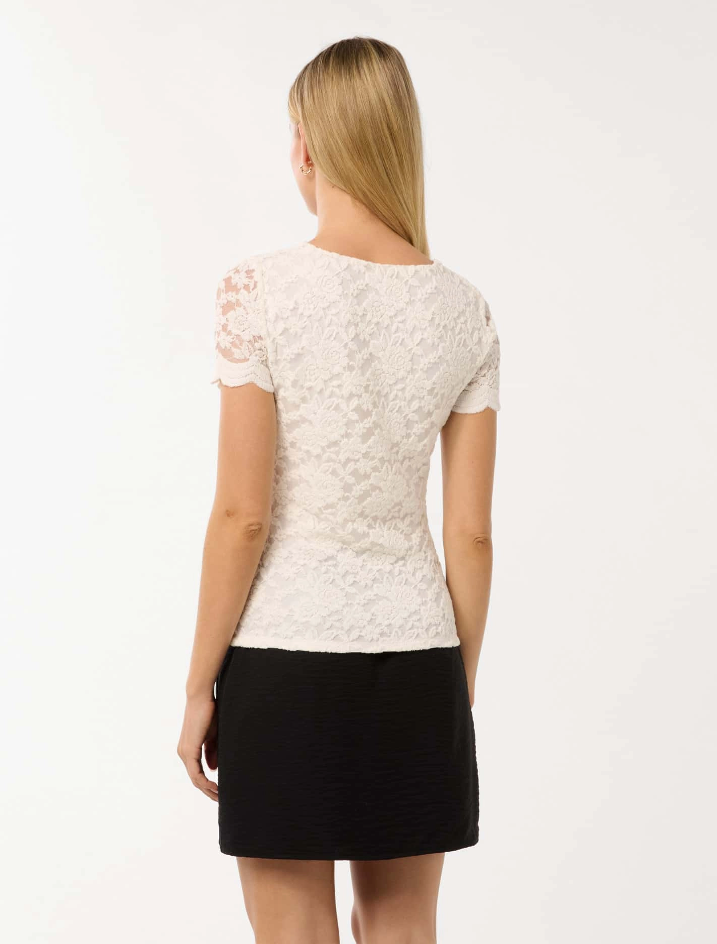 Yianna Lace V Neck Top