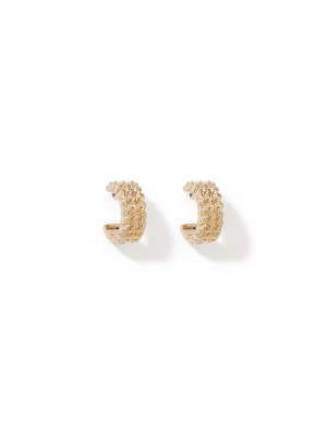Zara Weave Hoop Earrings