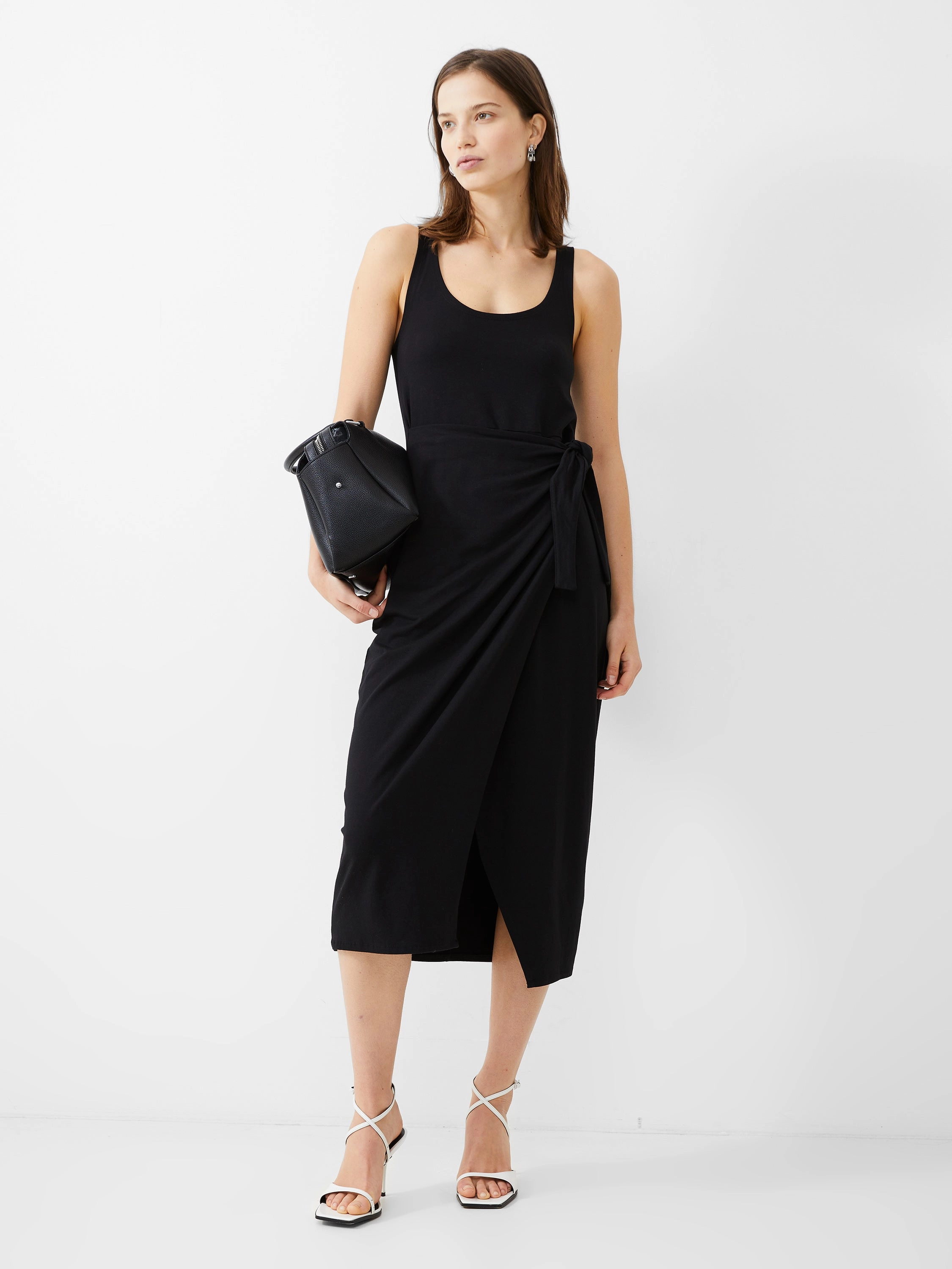 Zena Jersey Wrap Midi Dress