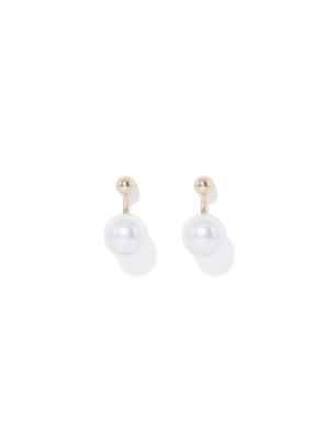 Zola Pearl Drop Front Back Earrings